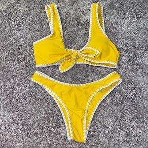 yellow bikini